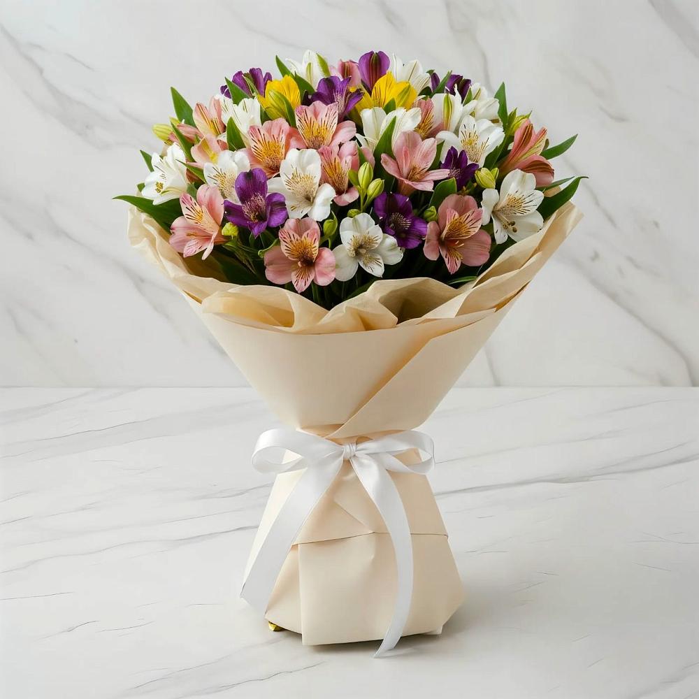 Букет цветов из: Альстромерии в Суходоле