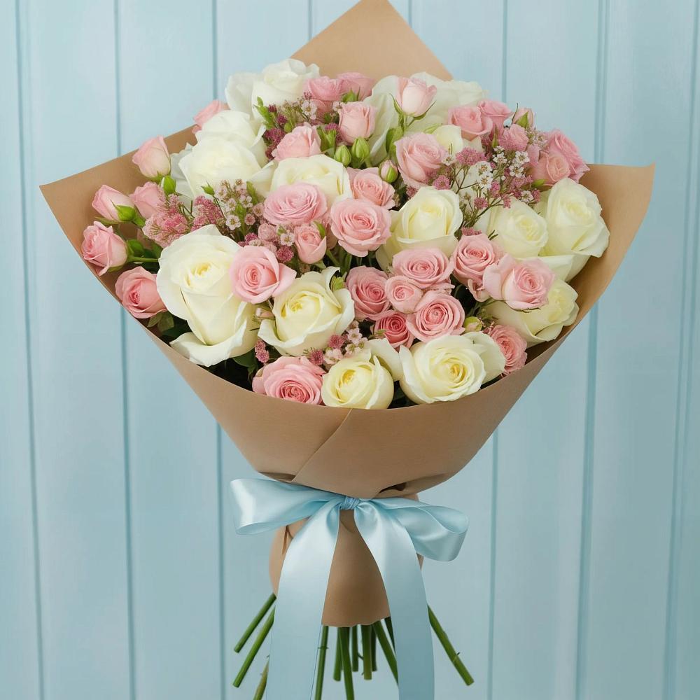 Букет цветов из: Розы в Суходоле