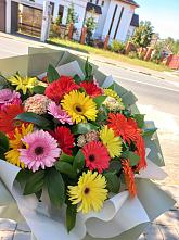 Букет цветов из:  Герберы #REPLACE_PRED# Суходоле