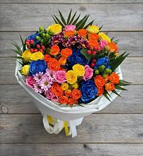 Букет цветов из:  Розы и Хризантемы в Суходоле