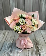 Букет цветов из:  Гвоздики, Розы и Хризантемы в Суходоле