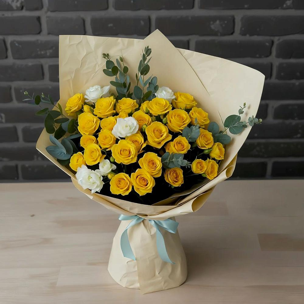 Букет цветов из: Розы в Суходоле