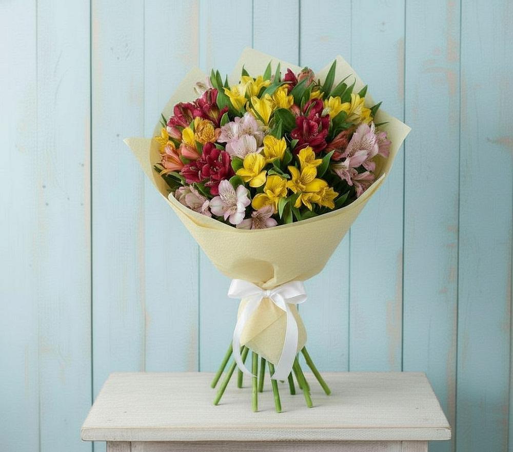 Букет цветов из: Альстромерии в Суходоле