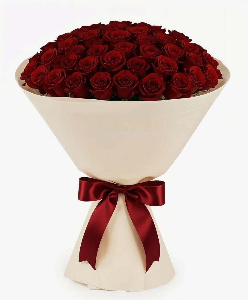 Букет 101 Бордовая роза Блэк Бакарра в Суходоле