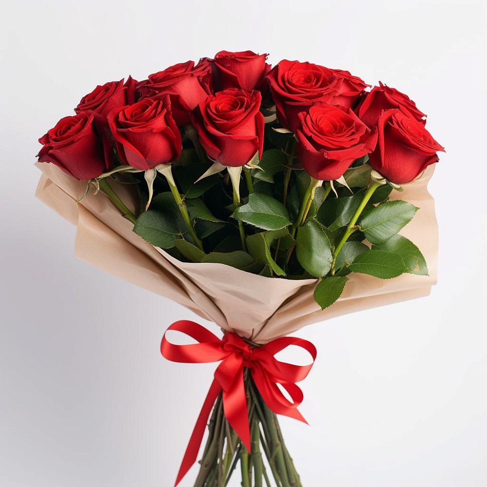 Букет 11 Красных роз Эдлесс Лав в Суходоле